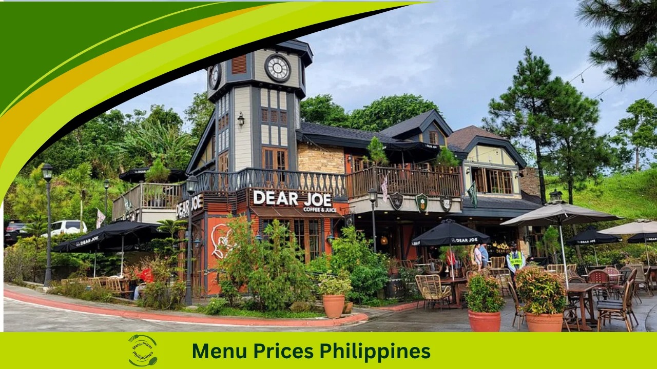 Dear Joe Menu Price Philippines